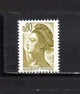 185279 フランス 1982年 普通 ドラクロアの自由の女神 0.80f 未使用NH