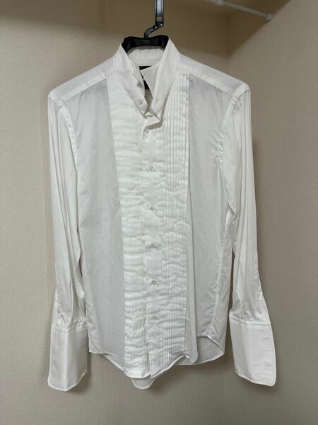 ウイングカラーシャツ　37-81 slim fit 結婚式　タキシード