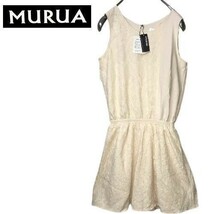 新品タグ付き MURUA ムルーア レースタンク キュロットワンピース ベージュ FREESIZE L-49_画像1