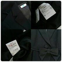 イギン製 LIUMA ブラックフォーマル ワンピース スーツ リボン付 7号_画像3