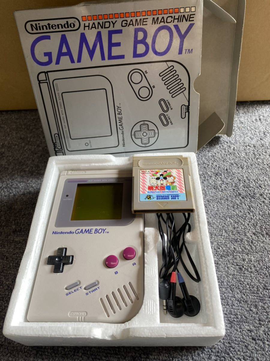 初代ゲームボーイ 本体 任天堂 Nintendo GAMEBOY 箱付き 取説あり 通電 