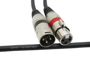XLR cable 2 ps 1 set 1.0m | cable :.. electric wire SOFTEC MIC CORD | plug : generic