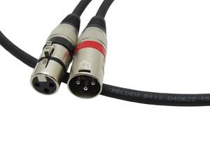 XLR cable 2 ps 1 set 2.5m | cable :BELDEN Belden 8412 | plug : generic