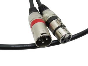 XLR cable 2 ps 1 set 50cm | cable :MOGAMI Moga mi2549 | plug : generic