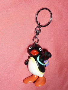 激レア！レトロ １９９０年 ＰＩＮＧＵ ピングー キャラクター マスコットキーホルダー⑧