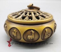 特売！新品 彩色檀香炉八宝香香香炉香炉家庭用インテリア茶道置物_画像3