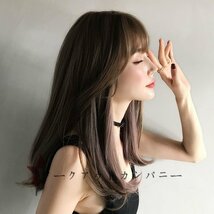 新品 人毛100％ ロングストレート つむじ部分手植え 自然に見えますフルウィッグ かつら ヘアアクセサリー サラサラ 自然_画像5