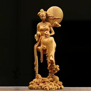 極美品 女神　ヌード　美少女 　　女性像　彫刻工芸品　手作りデザイン　文遊びの手　置物