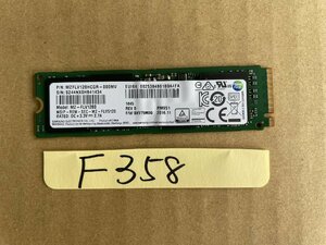 送料無料 SAMSUNG MZFLV128HCGR-000MV 128GB NVMe M.2 SSD 使用時間1766H★F358