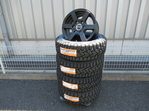 FENICE-X XC6 16x7 +38 6-139.7 マットブラック TOYO OPEN COUNTRY R/T 215/65R16セット 200系 ハイエース レジアスエース