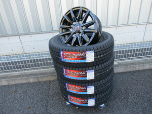 【国産スタッドレスセット】 KYOHO SEIN-SS 15x6 +33 6-139.7 グロスブラック GOODYEAR ICENAVI CARGO 195/80R15セット ハイエース 200系