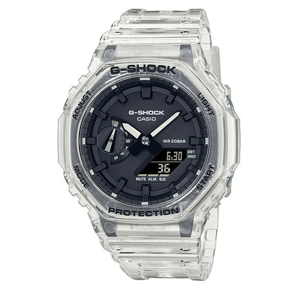 セール！★新品 カシオ正規保証付き★G-SHOCK GA-2100SKE-7AJF クリア スケルトン カシオーク 耐衝撃 20気圧防水 メンズ腕時計