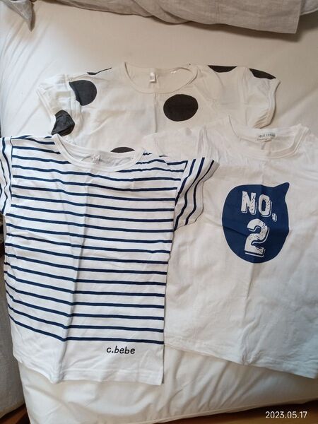 洗濯のみ Tシャツ3枚セット110cm 綿100