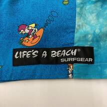 LIFE'S A BEACH ジェットソン ショーツ Mサイズ ショートパンツ ハーフパンツ ライフズアビーチ 80s 90s POWELL BUTTSTAIN VINTAGE 3030436_画像3