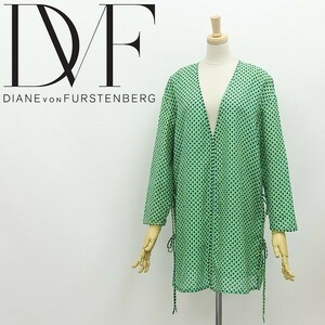 *DIANE von FURSTENBERG Diane phone fa stain балка g общий рисунок боковой разрез лента туника tops 