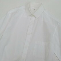 ◆Y's ワイズ ヨウジヤマモト コットン 半袖 ロング シャツ ブラウス ホワイト 1_画像3