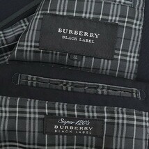 ◆BURBERRY BLACK LABEL バーバリー ブラックレーベル SUPER120's メタルボタン 紺ブレザー ジャケット ネイビー LL_画像8