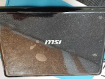 美品 MSI U100 ブラック　起動ジャンク_画像1