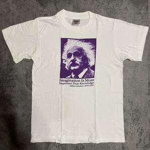 希少　USA製　超美品　80s 90s ビンテージ　アインシュタイン tシャツ M 相対性理論　偉人　音楽家　アメリカ生