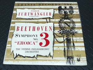 初期盤 米URANIA URLP 7095 フルトヴェングラー ベートーヴェン:交響曲第3番 英雄