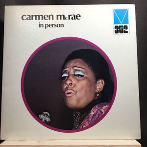 LP★US盤 CARMEN McRAE/IN PERSON カーメン・マクレエ MRL352 女性ヴォーカル