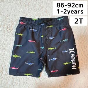 [ new goods ] Hurley Kids surf pants swimsuit black same pattern 