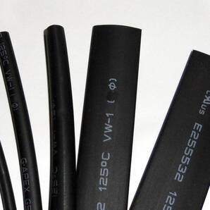 熱収縮チューブ 2mm, 3mm, 5mm, 8mm, 10mm各1mセット 絶縁に- 5種類セット ヒートシュリンク チューブ LED 配線保護 絶縁テープ代用