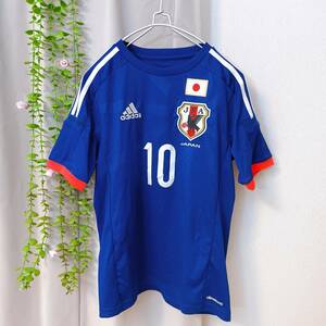 YH0123 限定 adidas アディダス キッズ Tシャツ 半袖 人気 160 青 プリント レア 男前 オールシーズン 