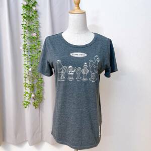 YH0126 極美品 SESAME STREET ユニセックス Tシャツ 半袖 人気 XL 灰 プリント 万能 カジュアル ロゴ オールシーズン 