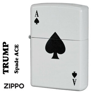 zippo(ジッポーライター) トランプデザイン スペードの エースとキング　全面塗装仕上げ 【ネコポス可】