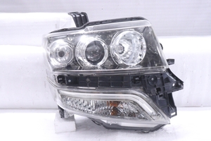 35-418★HID JF1 N-BOXカスタム★右ヘッドライト KOITO 100-62038 打刻:6W ユニット スモークメッキ 純正★ホンダ (UK)