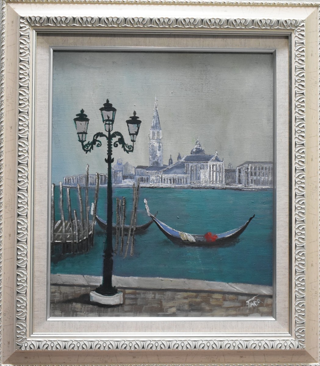 Great find: oil painting! Haruyoshi Tada, No. 8, From St. Mark's Square, Masamitsu Gallery, Painting, Oil painting, Nature, Landscape painting