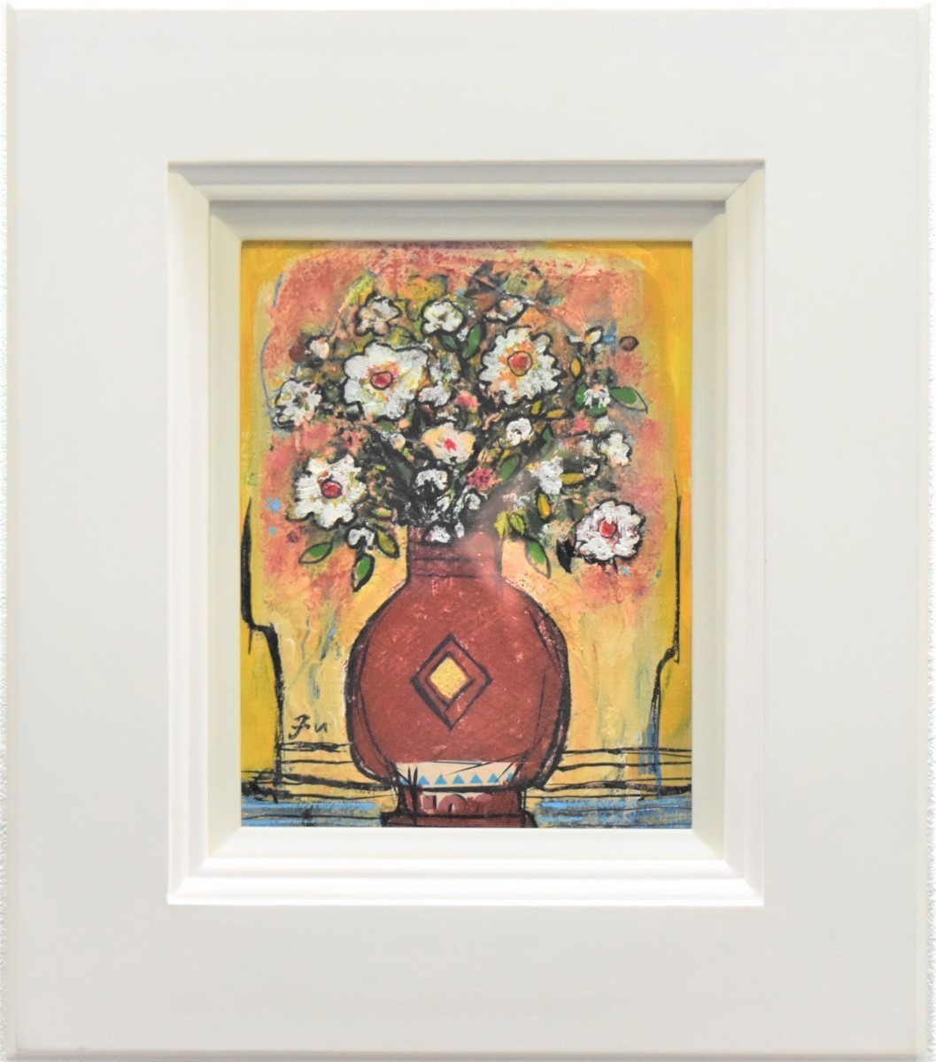 [Masamitsu-Galerie] Ölgemälde der beliebten Künstlerin Fujiko Shirai Flower 0F [5000 ausgestellte Objekte! Hier finden Sie Ihr Lieblingswerk], Malerei, Ölgemälde, Stilllebenmalerei