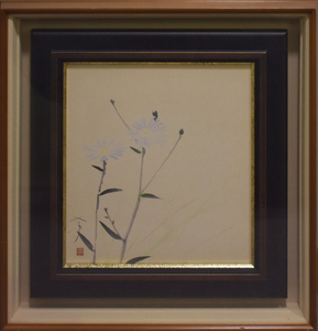 Art hand Auction 대단한 발견! 손으로 그린 일본화*: 아라이 다카시 작가의 꽃, 색종이, 그림, 일본화, 꽃과 새, 야생 동물