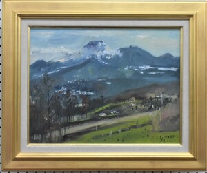 掘り出しオススメ作品! 　　　小池清文　　　　6F　　　　「晩秋の浅間山」　　　　油彩画　 　　　正光画廊