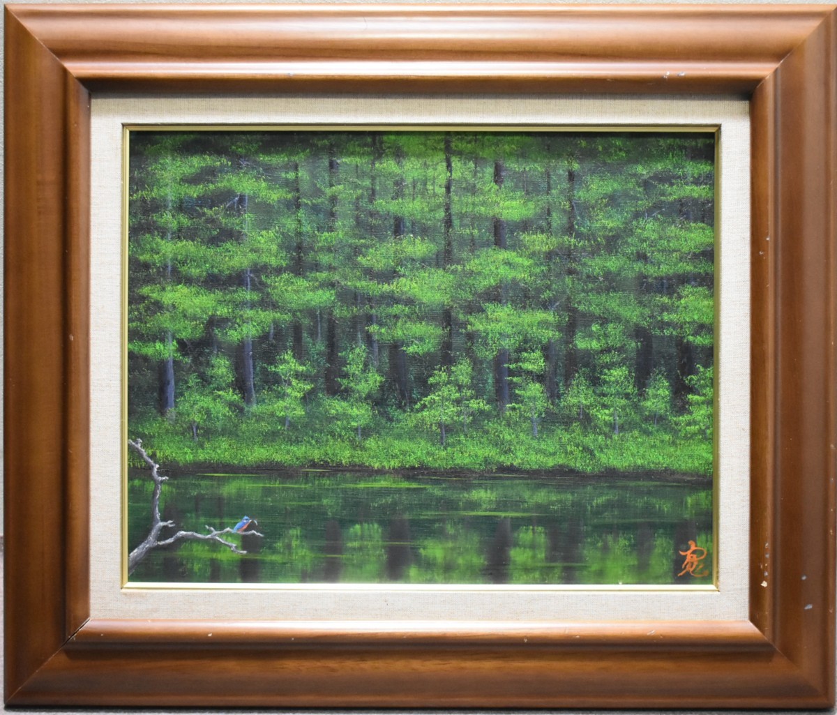 Empfohlene Werke zu finden! Hiroshi Shida 6F Green Fantasy Ölgemälde Masamitsu Gallery, Malerei, Ölgemälde, Natur, Landschaftsmalerei