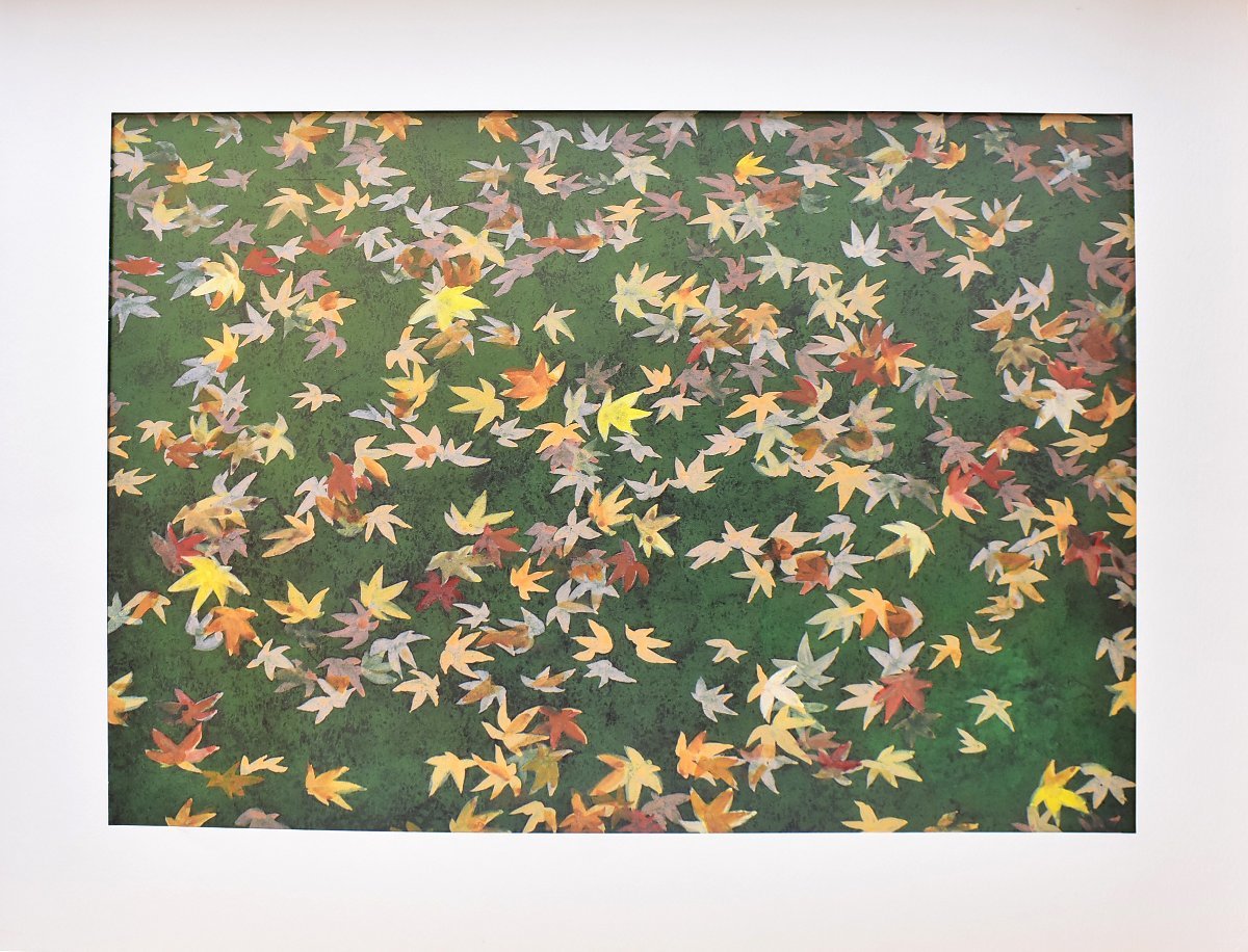 reproduction du tableau Kyoto Style Falling Autumn Leaves de Kaii Higashiyama, un peintre japonais qui a reçu l'Ordre de la Culture, avec un cadre [Seiko Gallery - 5, 000 pièces exposées ! Vous êtes sûr de trouver un travail que vous aimez], autres, de location, Peinture, Artisanat