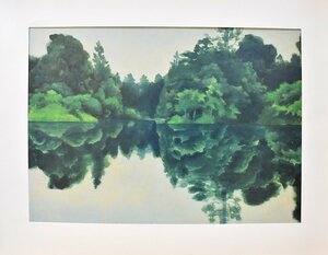 Art hand Auction 文化勲章受章日本画作家 東山魁夷 複製画 ｢京洛風趣 夏深む｣ 額付き【正光画廊･5000点出品中!お好みの作品が見つかります】, その他, レンタル, 絵画, 工芸品