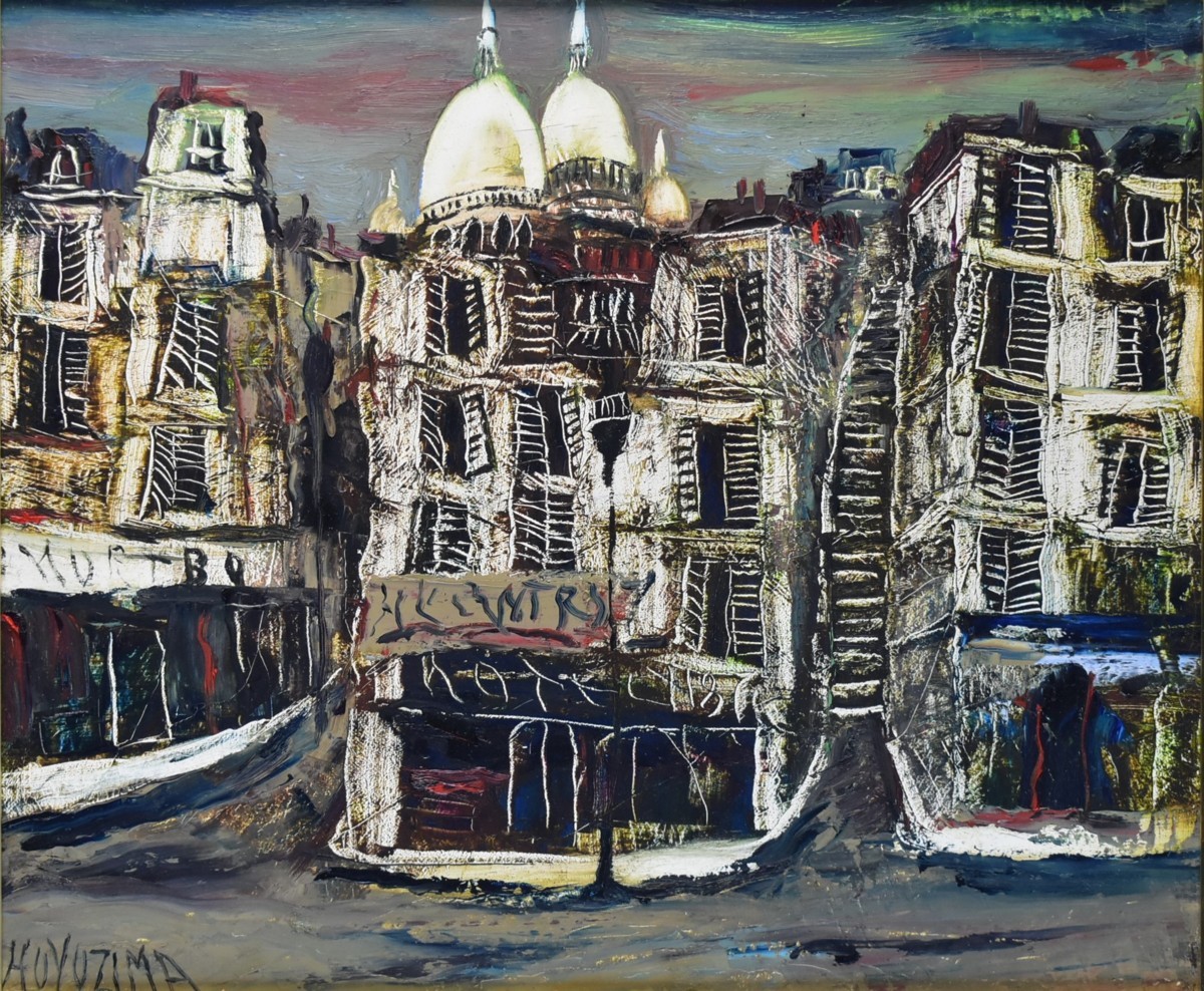 Daijiro Fuyushima 6F París Montmartre (Francia) Pintura al óleo [Galería Masamitsu], cuadro, pintura al óleo, Naturaleza, Pintura de paisaje
