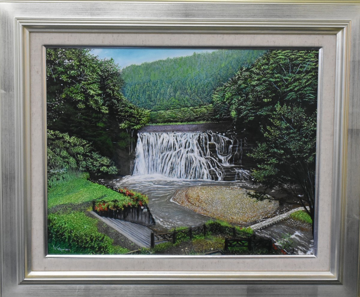 Neues Ölgemälde eines beliebten Künstlers! Shoichi Kamisuzuki Nr. 6 Ryumon Falls Masamitsu Gallery, Malerei, Ölgemälde, Natur, Landschaftsmalerei