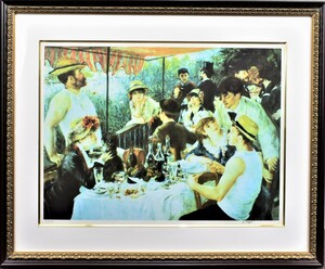 印象派の巨匠　　　ピエール＝オーギュスト・ルノワール　　版画　　「船上の昼食」　　　　　　　【正光画廊】