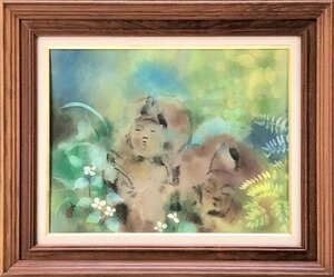 Art hand Auction 神秘的地藏菩萨像宫城薰 6号风之宅邸 [正美画廊 - 5, 展出 000 件！您一定能找到自己喜欢的一件], 绘画, 水彩, 抽象绘画