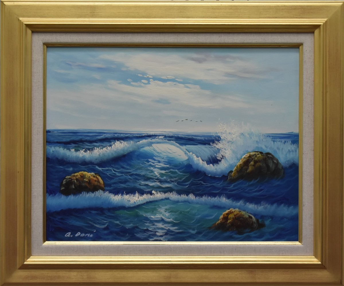 Popular recommended oil painting! Danny No. 6 Sea Masamitsu Gallery, Painting, Oil painting, Nature, Landscape painting