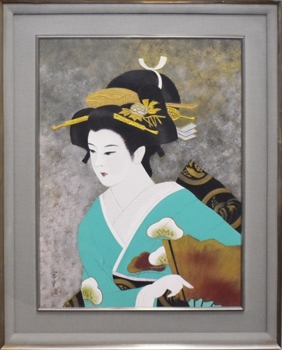 اكتشاف عظيم: لوحة يابانية! إيكيموتو توميمي, مقاس 10, كاغاميجيشي [معرض سيكو], تلوين, اللوحة اليابانية, شخص, بوديساتفا