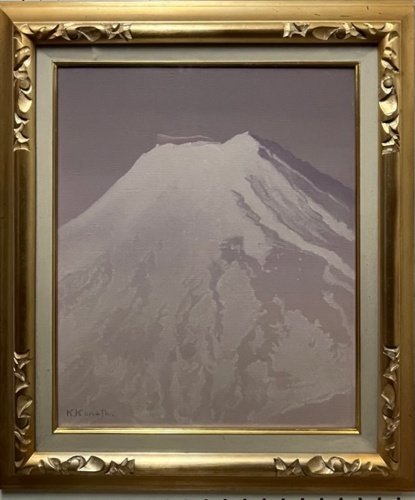 Kakuji Kurata n°8 Mont Fuji au début du printemps [Galerie Masamitsu, 5000 objets exposés ! Vous pouvez trouver votre œuvre préférée], peinture, peinture à l'huile, Nature, Peinture de paysage