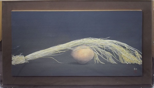 Empfehlenswertes schönes Werk! *Handgemaltes japanisches Gemälde*: Gotoshi von Kazu Nakanishi, Malerei, Japanische Malerei, Landschaft, Wind und Mond