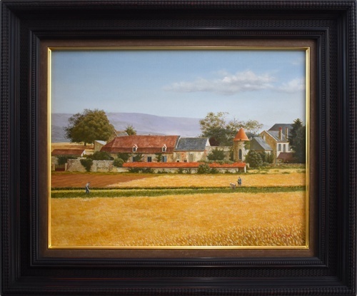 Takeyuki Fukuda Harvest Time Oil Painting 10P [Masami Gallery - Find your favorite work]*, Painting, Oil painting, Nature, Landscape painting