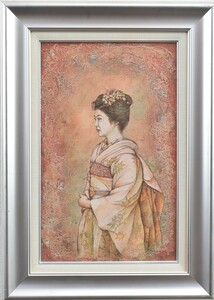 Art hand Auction 宇谷昇 10M ｢秋を想う｣ キャンバスに油彩 サイン有 2004年製作 裏にタイトル 【正光画廊】, 絵画, 油彩, 人物画