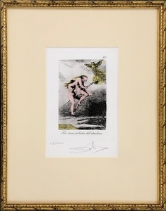シュールレアリスムの巨匠　　サルバドール・ダリ　　銅版画　　「Les Caprices de Goya de Dali#68」　　限定200部　【正光画廊】