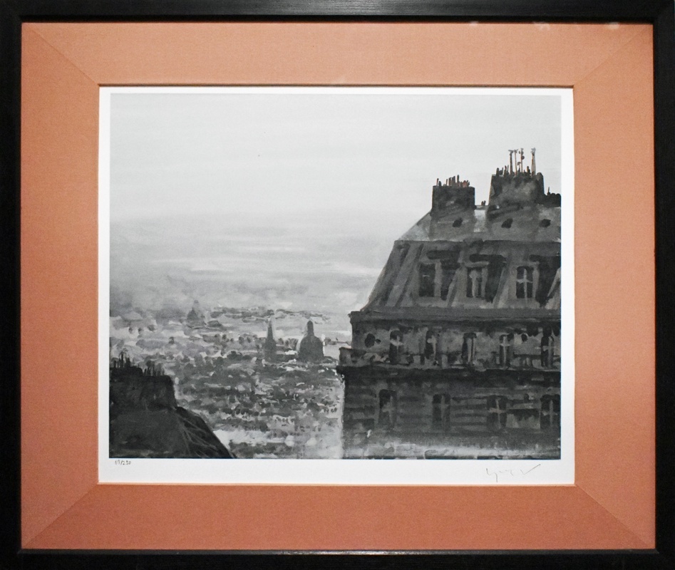 Hiro Yamagata Distant View of Paris Siebdruck, limitiert auf 250 Exemplare [Seiko Gallery], Kunstwerk, drucken, Siebdruck
